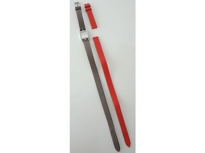 Hermès ASSISTIR HERMES CAPE COD PM Laranja Taupe - vista 4