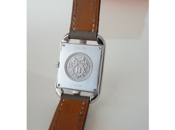 Hermès ASSISTIR HERMES CAPE COD PM Laranja Taupe - vista 7
