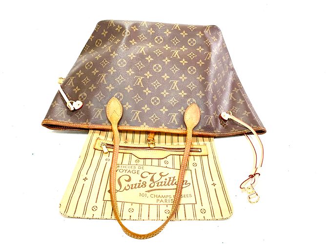 Neverfull Louis Vuitton NIEMALS MM-MONOGRAMM Braun - Ansicht 15
