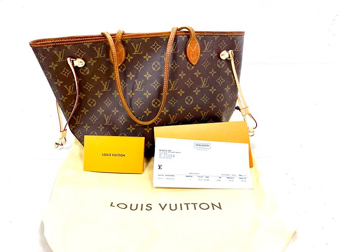 Neverfull Louis Vuitton NIEMALS MM-MONOGRAMM Braun - Ansicht 18