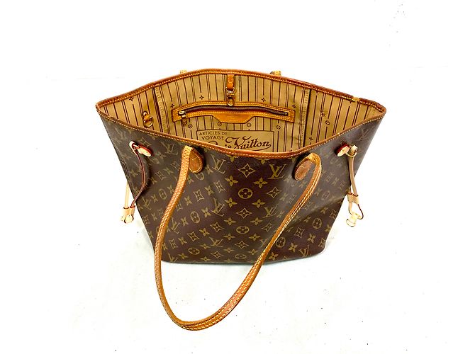 Neverfull Louis Vuitton NIEMALS MM-MONOGRAMM Braun - Ansicht 2