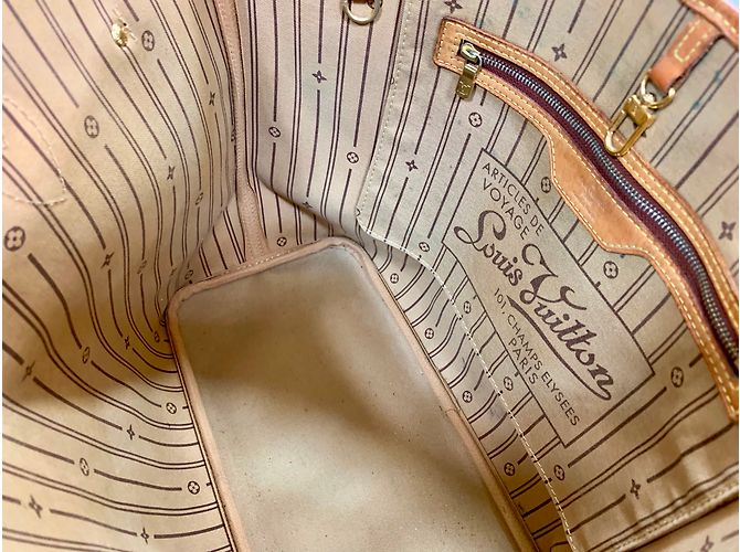 Neverfull Louis Vuitton NIEMALS MM-MONOGRAMM Braun - Ansicht 6