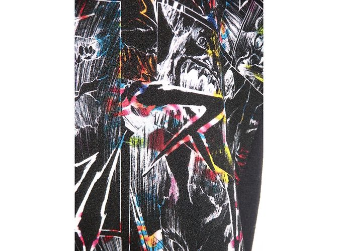 Top in seta stampata McQ Alexander McQueen multicolore - vista 3