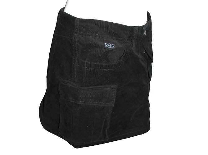 Minifalda de pana negra estilo combat Zadig & Voltaire Negro - vista 2