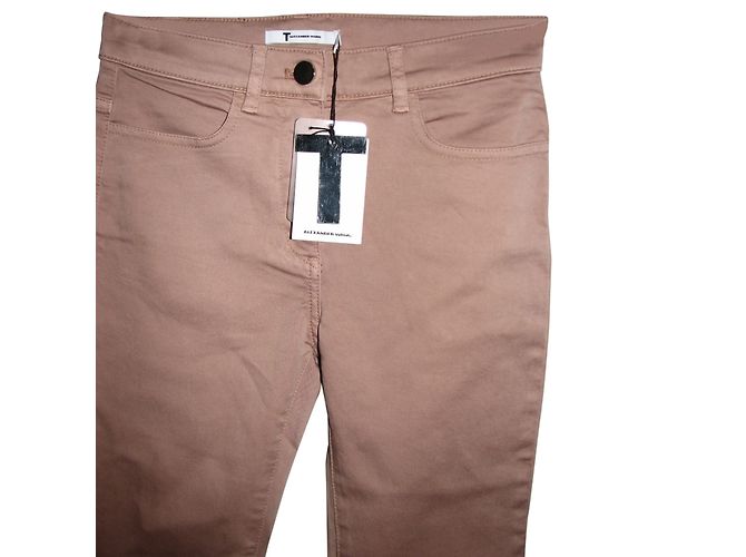 Jeans Skinny T By Alexander Wang Marrón Denim Castaño - vista 3