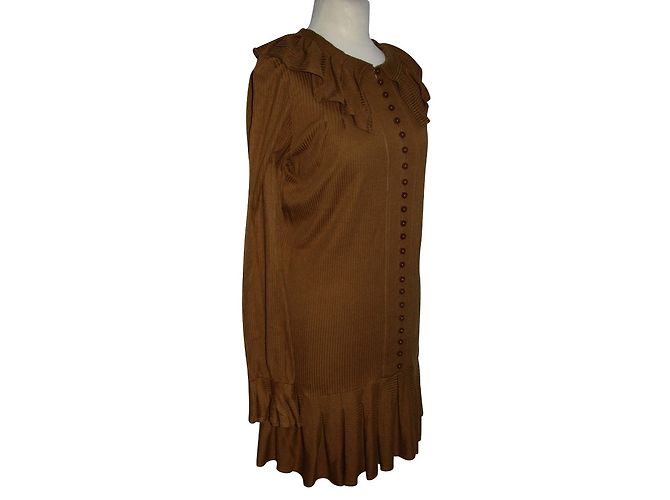 Marc by Marc Jacobs Seidenkleid Cognac - Ansicht 2