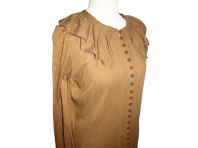 Marc by Marc Jacobs Seidenkleid Cognac - Ansicht 3