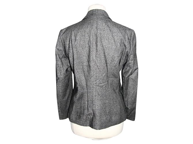 Blazer René Lezard Cinza de Lã e Seda - vista 3