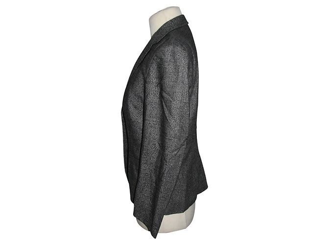 Blazer René Lezard Cinza de Lã e Seda - vista 4