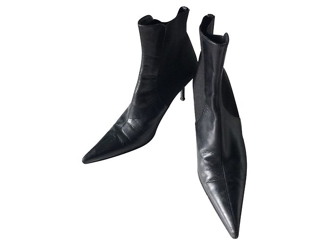 Stivaletti Dolce & Gabbana in pelle nera Nero - vista 2