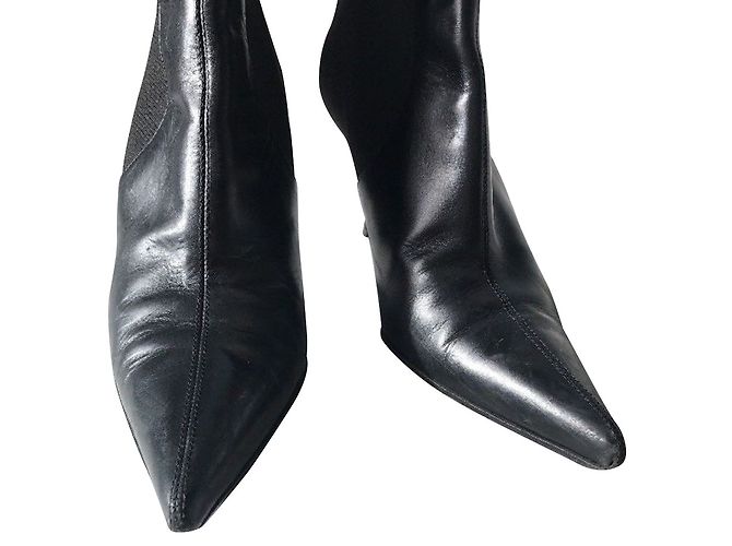 Stivaletti Dolce & Gabbana in pelle nera Nero - vista 5
