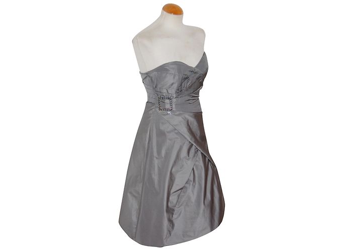 Karen Millen Silber trägerloses Kleid - Ansicht 2