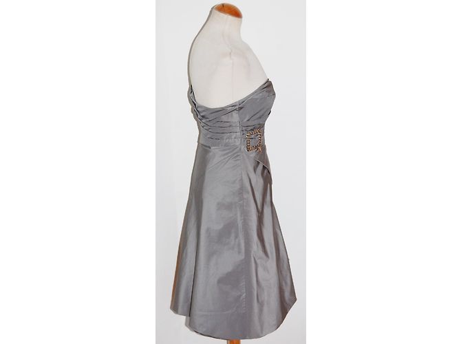Karen Millen Silber trägerloses Kleid - Ansicht 3