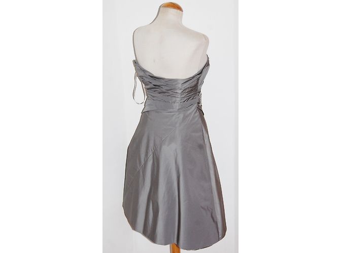 Karen Millen Silber trägerloses Kleid - Ansicht 4