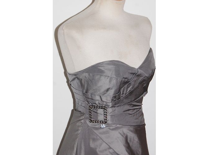 Karen Millen Silber trägerloses Kleid - Ansicht 5