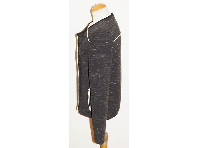 Chaqueta Maison Scotch gris oscuro algodón elastano Gris antracita - vista 4