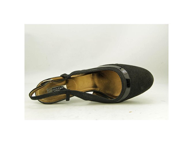 Calvin Klein Pompe Slingback Grigio - vista 4