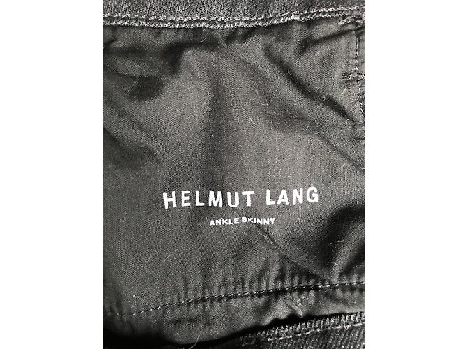 Helmut Lang Skinny Jeans Schwarz Hohe Taille - Ansicht 4