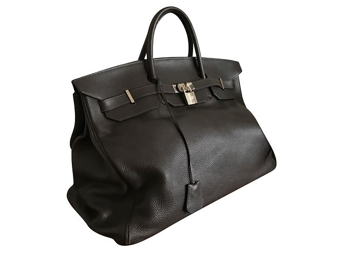 Hermès Birkin 48 orario (fine settimana) Marrone scuro - vista 2