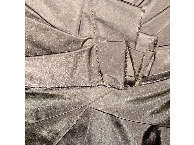 Vestido de cóctel drapeado de seda marrón Marc Jacobs Castaño - vista 4