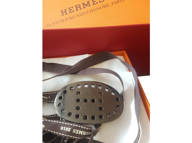 Hermès Fibbia per cintura Grigio antracite - vista 2
