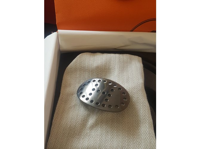 Hermès Fibbia per cintura Grigio antracite - vista 4