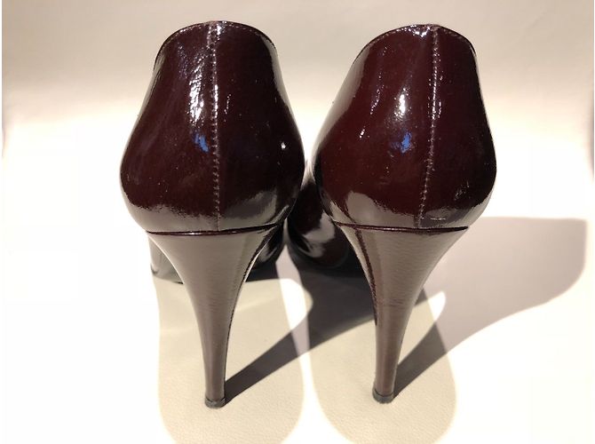 Décolleté Sergio Rossi Godiva Bordeaux Vernice Bordò - vista 3