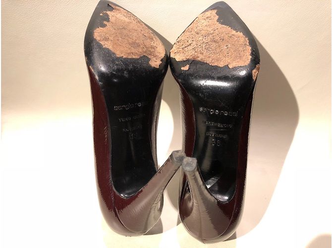 Décolleté Sergio Rossi Godiva Bordeaux Vernice Bordò - vista 4