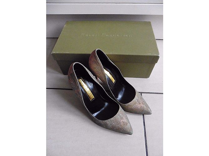 Rupert Sanderson Malory Leopard Gold Shimmer Pumps Metallisch - Ansicht 4