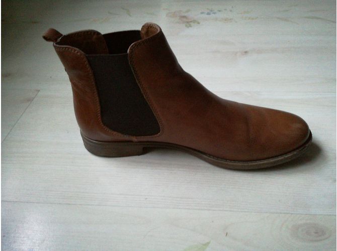 Dune Botas de tornozelo Conhaque - vista 3