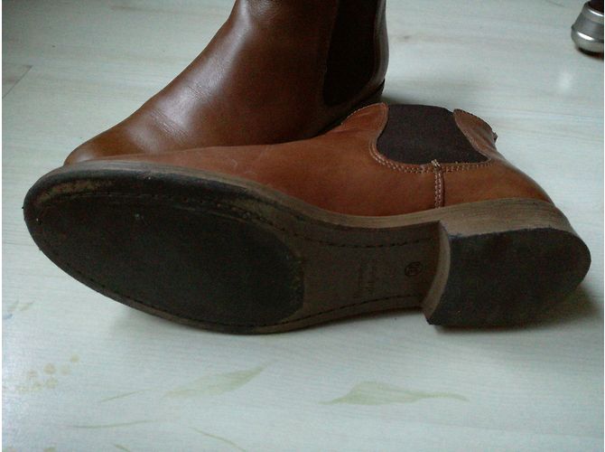Dune Botas de tornozelo Conhaque - vista 5