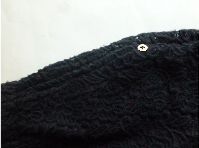 Pennyblack Mini saia de lã Azul escuro - vista 5