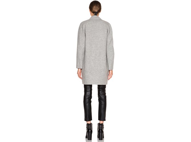 Rag & Bone Reversible Wool Coat Grey Dark grey - vue 4