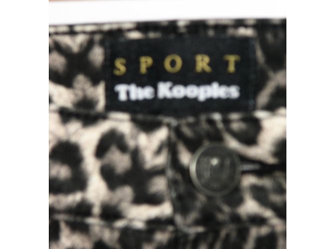 Vaqueros elásticos The Kooples Sport Leo estampado leopardo denim - vista 3