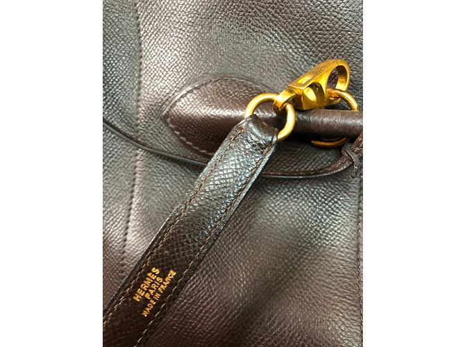 Hermès Bolide 37 Borsa a mano in pelle marrone Marrone scuro - vista 4