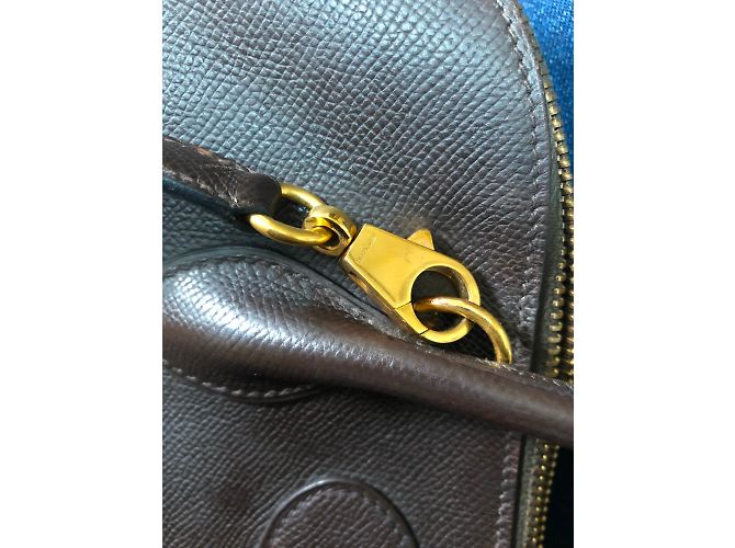 Hermès Bolide 37 Borsa a mano in pelle marrone Marrone scuro - vista 5