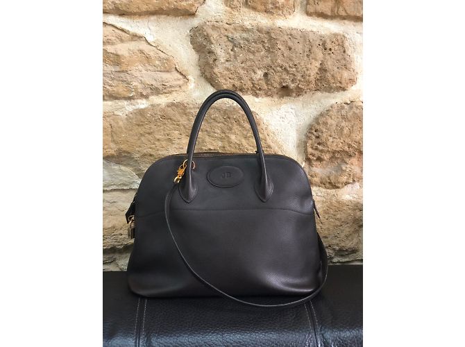 Hermès Bolide 37 Borsa a mano in pelle marrone Marrone scuro - vista 6
