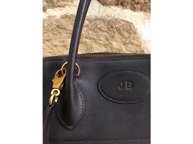 Hermès Bolide 37 Borsa a mano in pelle marrone Marrone scuro - vista 8
