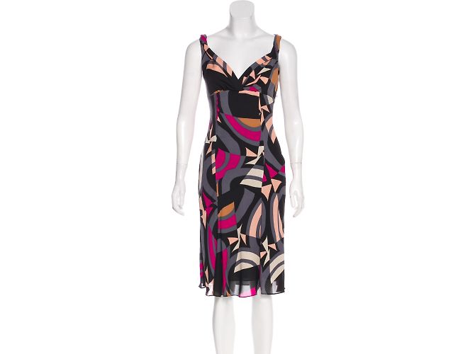 Vestido Clooney Diane von Furstenberg de seda estampado abstracto - vista 2