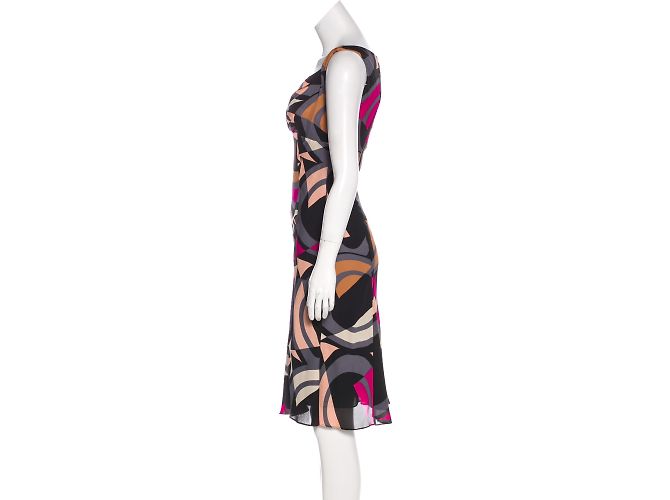 Vestido Clooney Diane von Furstenberg de seda estampado abstracto - vista 4