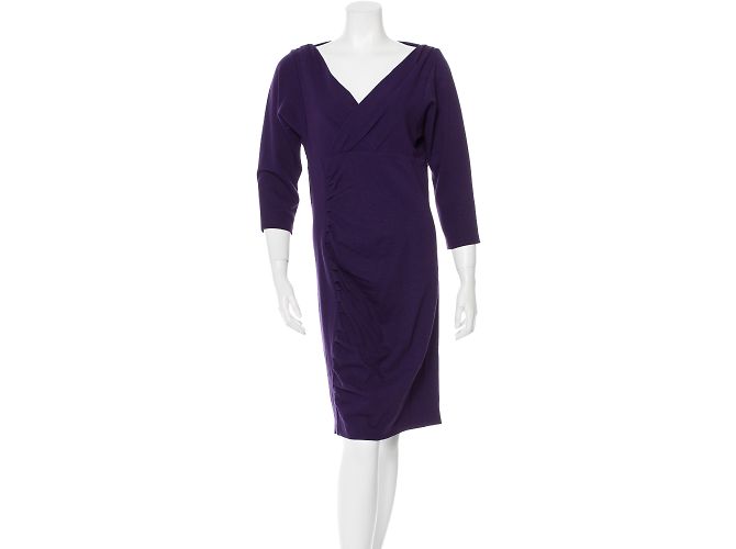 Abito Basuto Diane Von Furstenberg Viola Porpora - vista 2