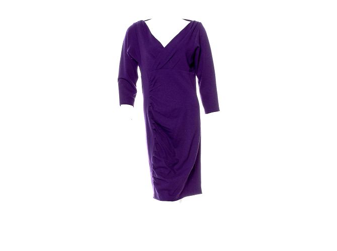 Abito Basuto Diane Von Furstenberg Viola Porpora - vista 4