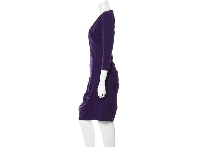 Abito Basuto Diane Von Furstenberg Viola Porpora - vista 6