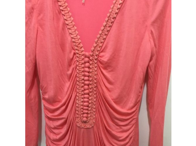 Vestido Alice by Temperley de jersey modal melocotón Roja - vista 2