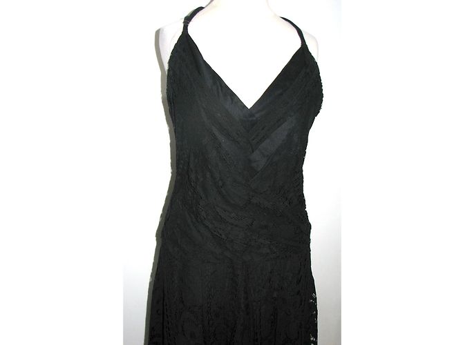 Vestido de encaje Strenesse Gabriele Strehle negro de algodón - vista 3