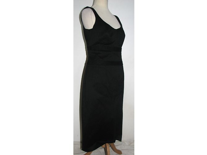 Vestido La Perla negro de algodón y elastano - vista 4