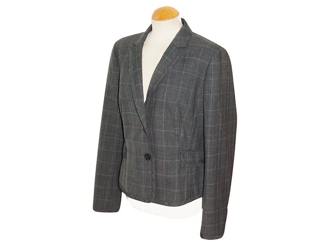 Hobbs Wollblazer mit Karomuster Braun Grau - Ansicht 2