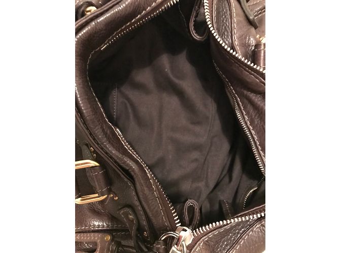 Borsa a mano Chloé Paddington in pelle marrone Cioccolato Marrone scuro - vista 15