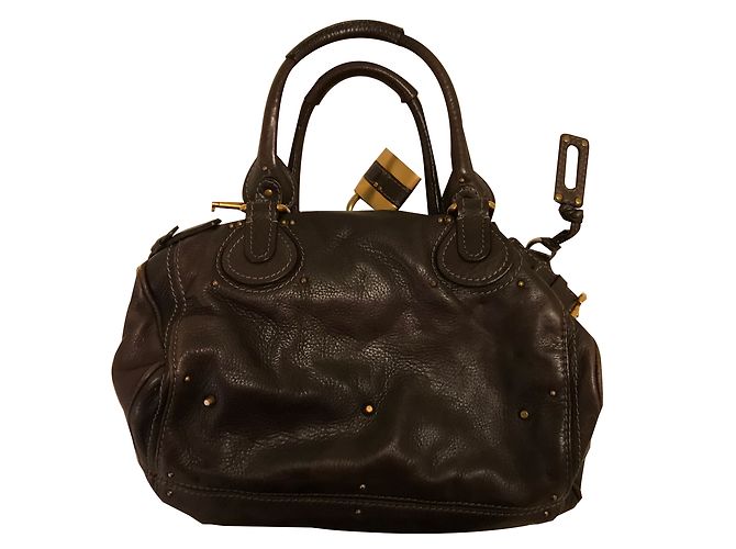 Borsa a mano Chloé Paddington in pelle marrone Cioccolato Marrone scuro - vista 2