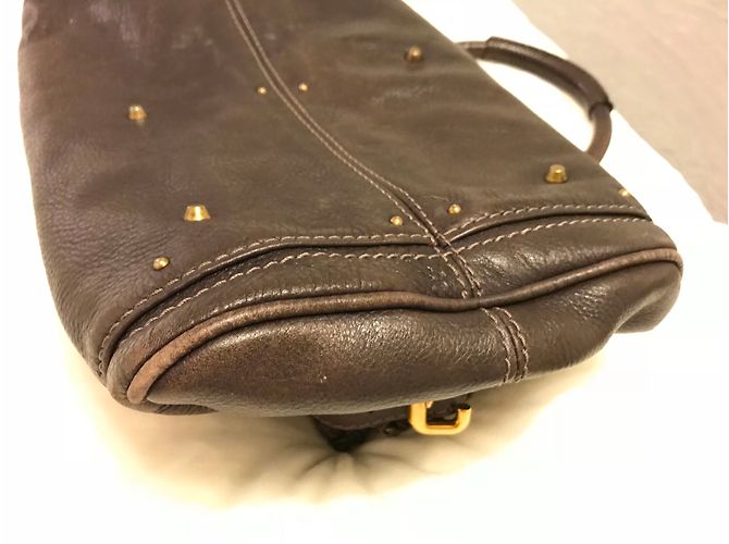 Borsa a mano Chloé Paddington in pelle marrone Cioccolato Marrone scuro - vista 7